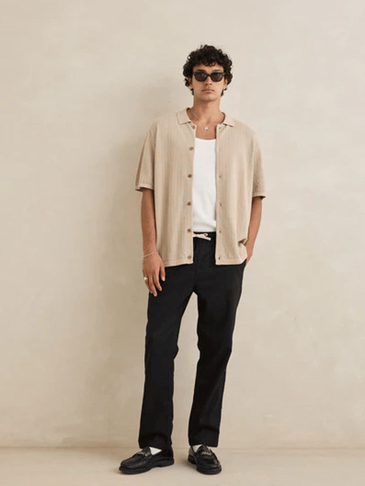 Rhythm - Textured Knit SS Shirt - Velocity 21