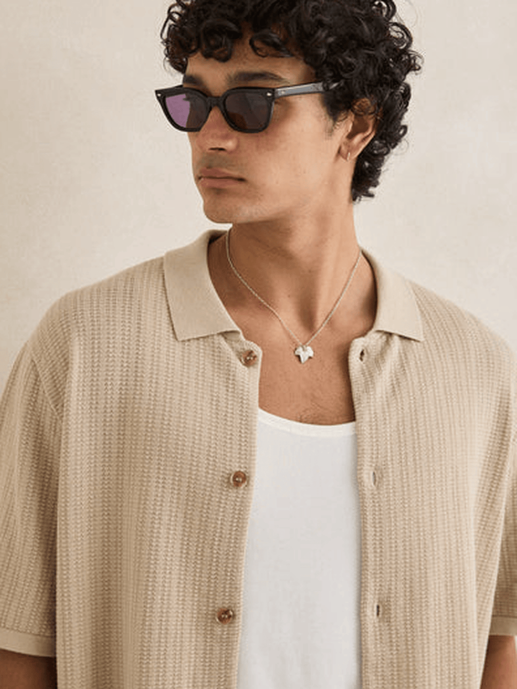 Rhythm - Textured Knit SS Shirt - Velocity 21