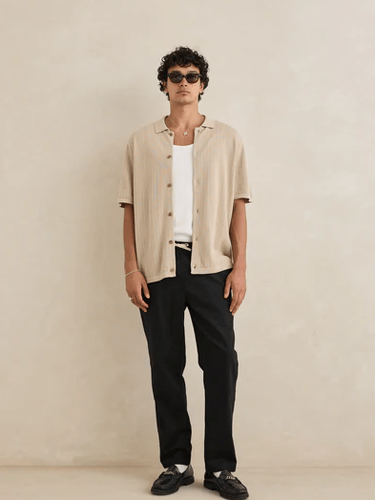 Rhythm - Textured Knit SS Shirt - Velocity 21