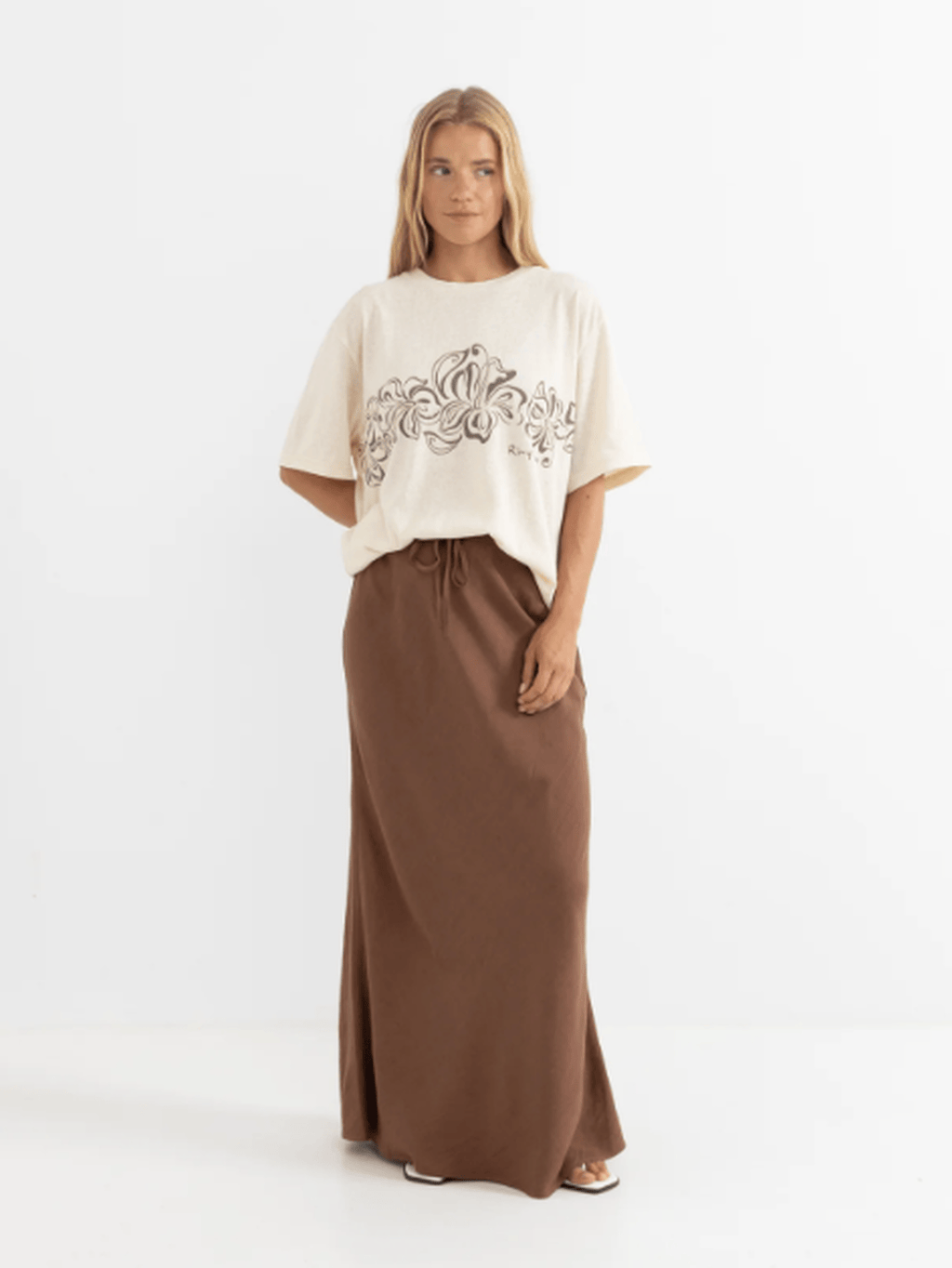 Rhythm - Nadia Bias Cut Maxi Skirt - Velocity 21