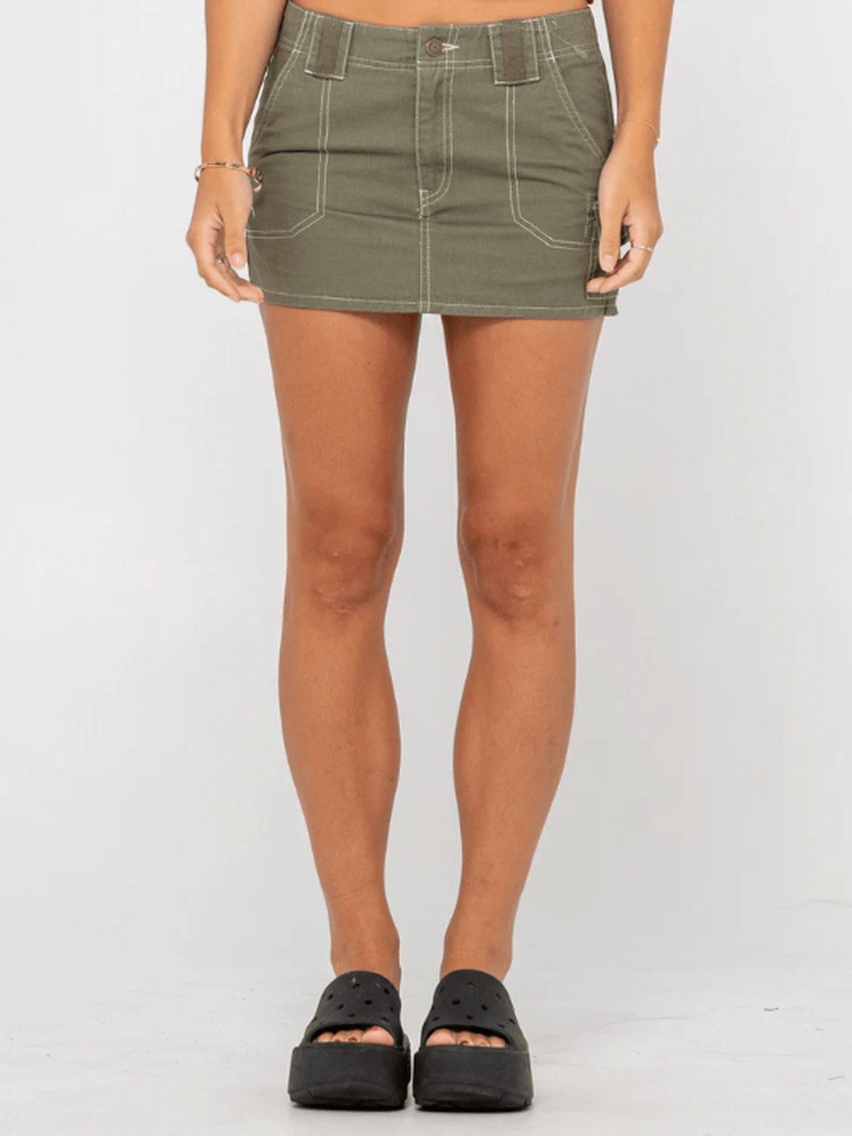 Rusty - Dirtbag Cargo Low Rise Mini Skirt - Velocity 21