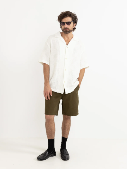 Rhythm - Oasis SS Shirt - White - Velocity 21