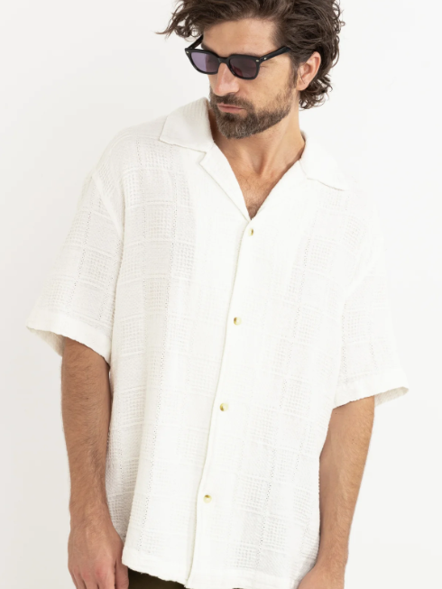 Rhythm - Oasis SS Shirt - White - Velocity 21