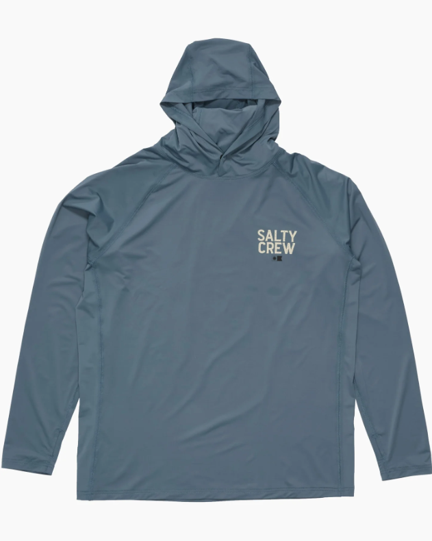 Salty Crew - Skipper Hood Sunshirt w/ Mask - Velocity 21