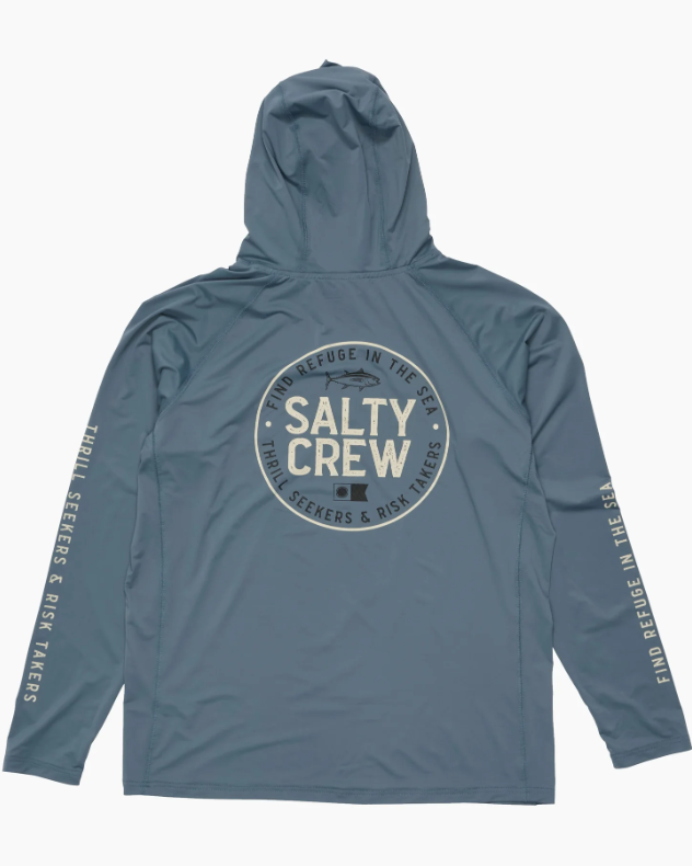 Salty Crew - Skipper Hood Sunshirt w/ Mask - Velocity 21