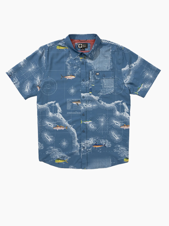 Salty Crew - Flagship UV Button Up - Velocity 21