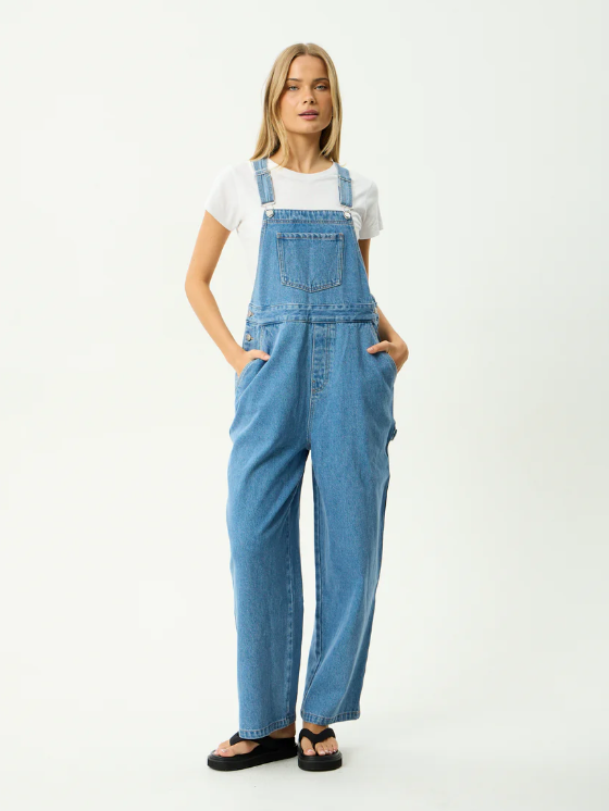 Afends - Louis Denim Oversized Overalls - Velocity 21
