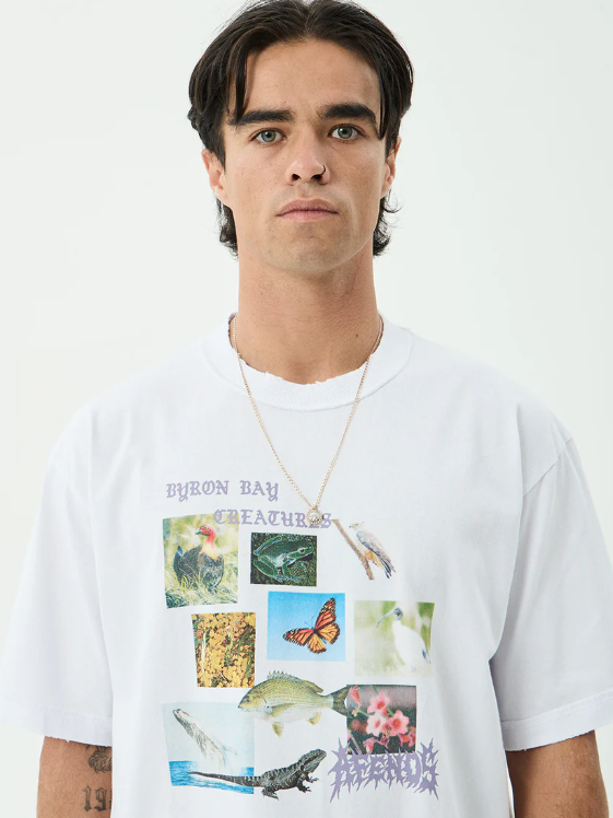 Afends - Creatures Recycled Fit Boxy Tee - Velocity 21