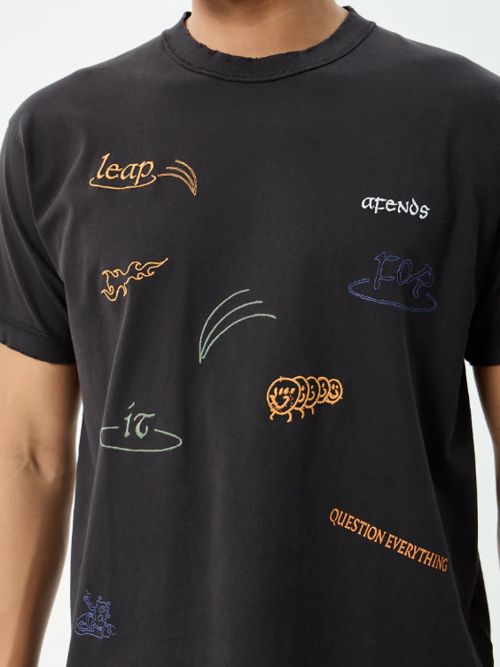 Afends - Leap Recycled Heavyweight Boxy Fit Tee - Velocity 21