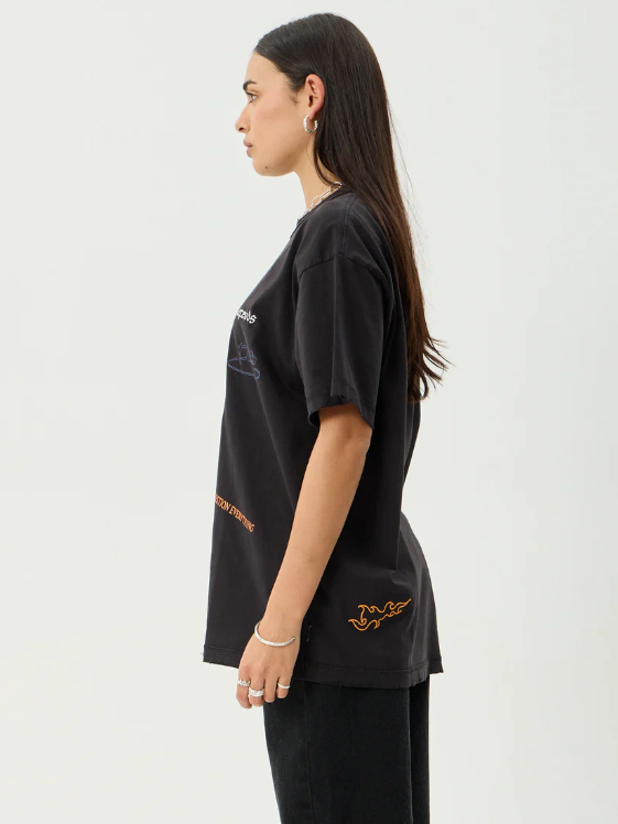 Afends - Leap Recycled Heavyweight Boxy Fit Tee - Velocity 21