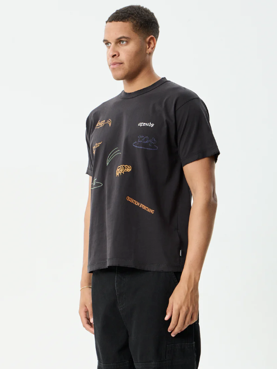 Afends - Leap Recycled Heavyweight Boxy Fit Tee - Velocity 21