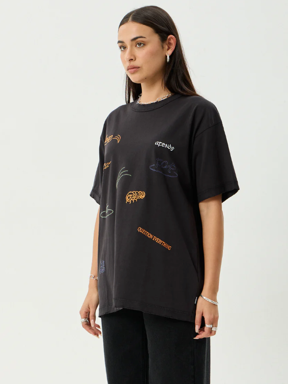 Afends - Leap Recycled Heavyweight Boxy Fit Tee - Velocity 21