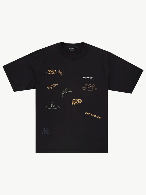 Afends - Leap Recycled Heavyweight Boxy Fit Tee - Velocity 21