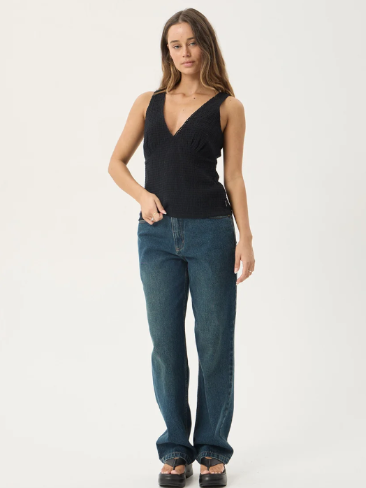 Afends - Robin Hemp Seersucker Top - Velocity 21