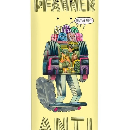 Anti Hero - Chris Pfanner Hug the Pavement Deck - 8.06" - Velocity 21