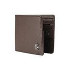 Single Stone Leather Wallet - Dark Brown