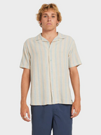 Beat Stripe SS Shirt - Chambray