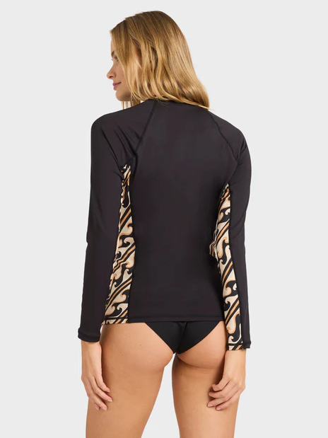 Dark Wave Half Zip LS Rashguard