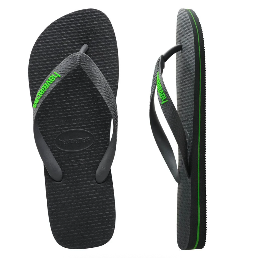 Rubber Logo - Black / Neon Green
