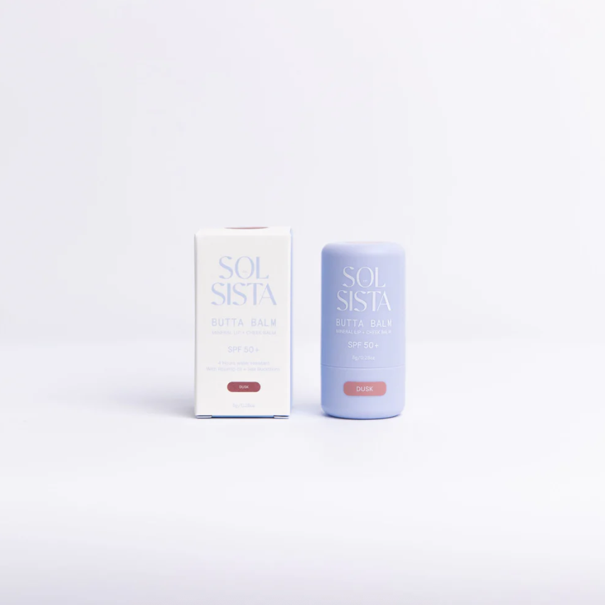 Sol Sista Collective - Butta Balm Mineral Lip & Cheek Balm SPF 50+ - Velocity 21 Dusk