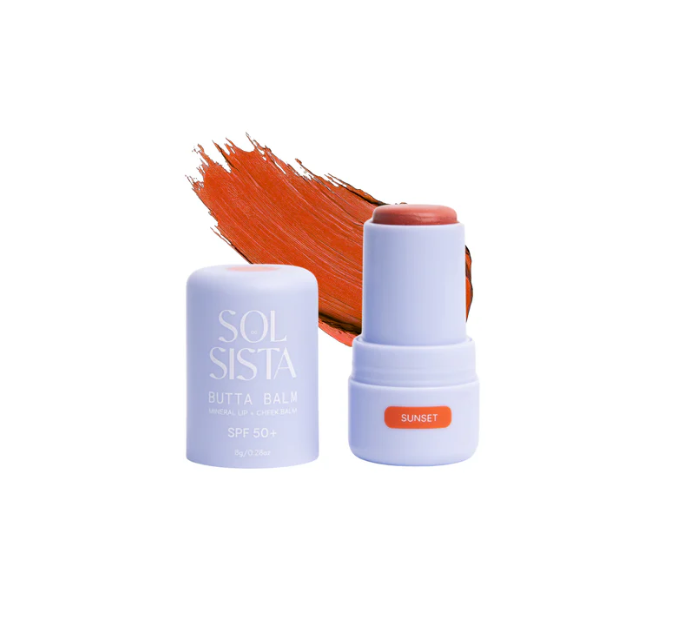 Sol Sista Collective - Butta Balm Mineral Lip & Cheek Balm SPF 50+ - Velocity 21 Sunset
