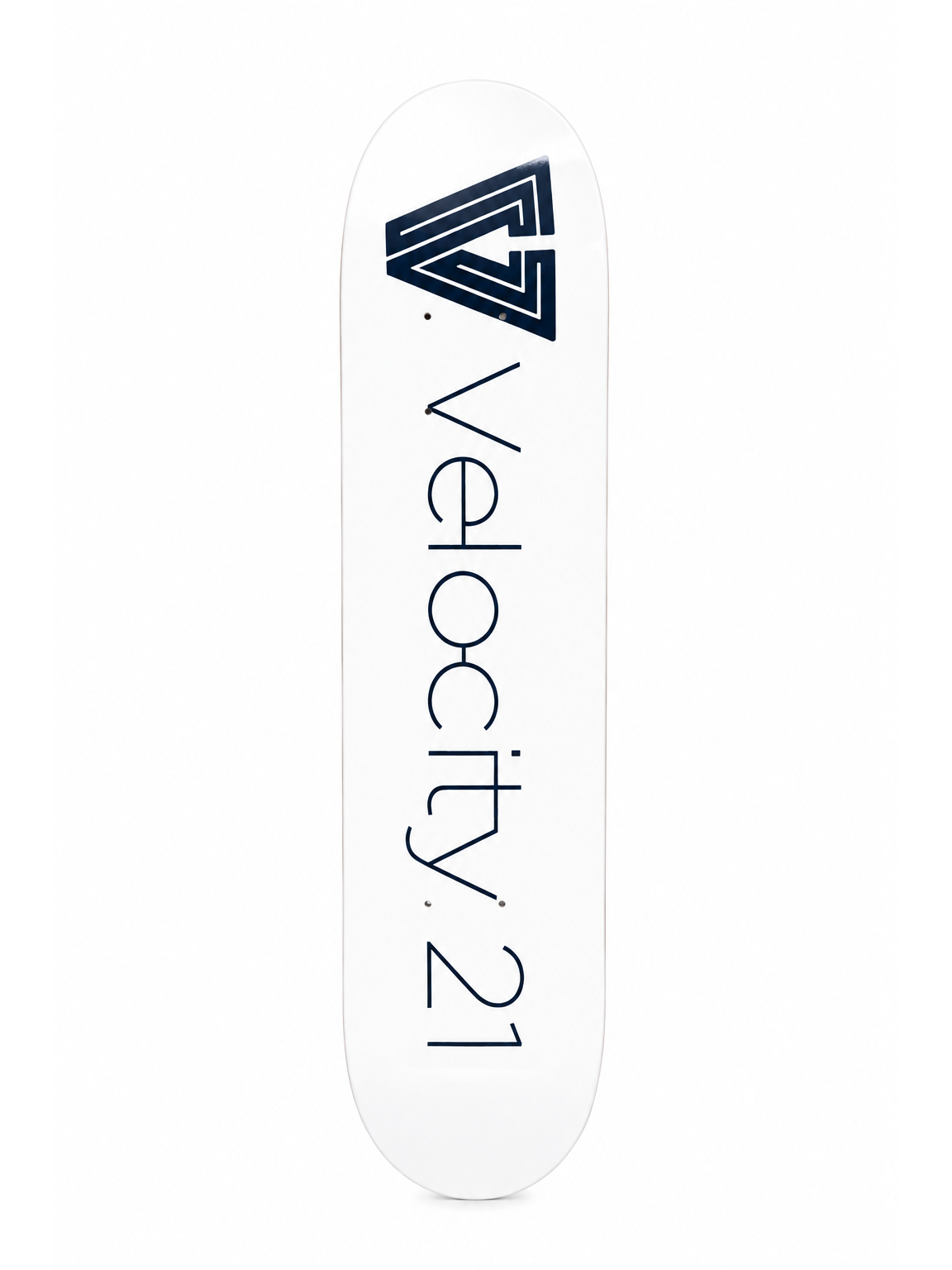 Velocity 21 Skateboard Deck - White