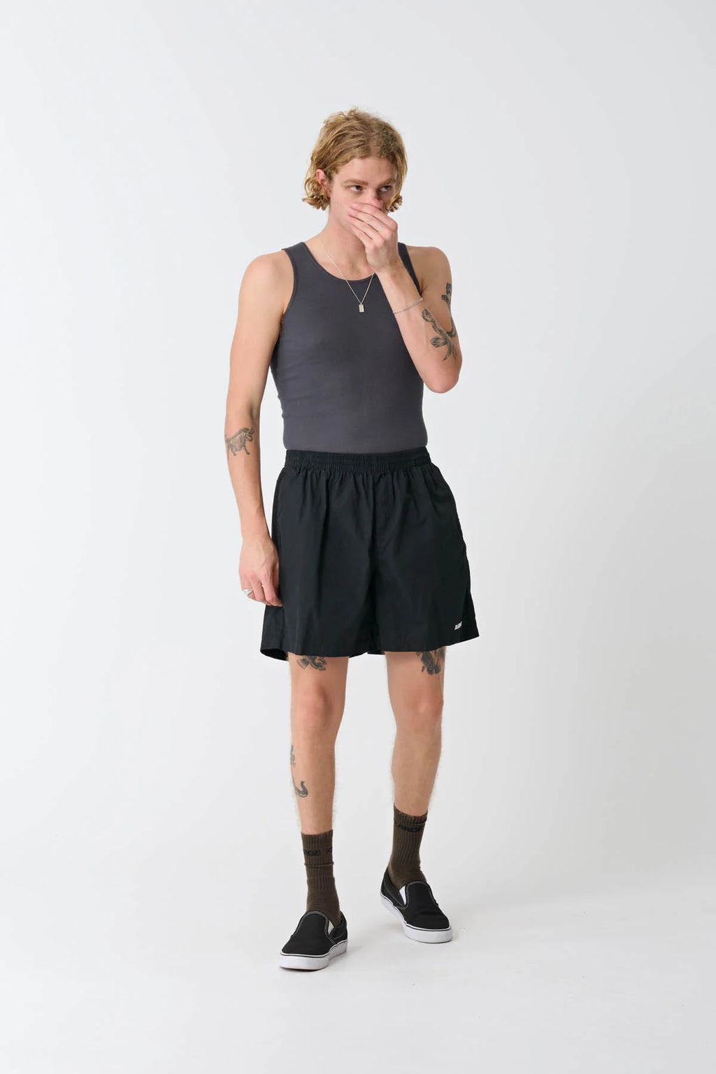 91 Stock Beach Short - Black