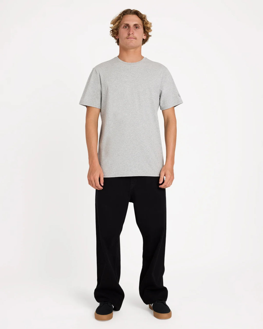 Volcom AUS Solid SS Tee - Velocity 21 Grey Marle