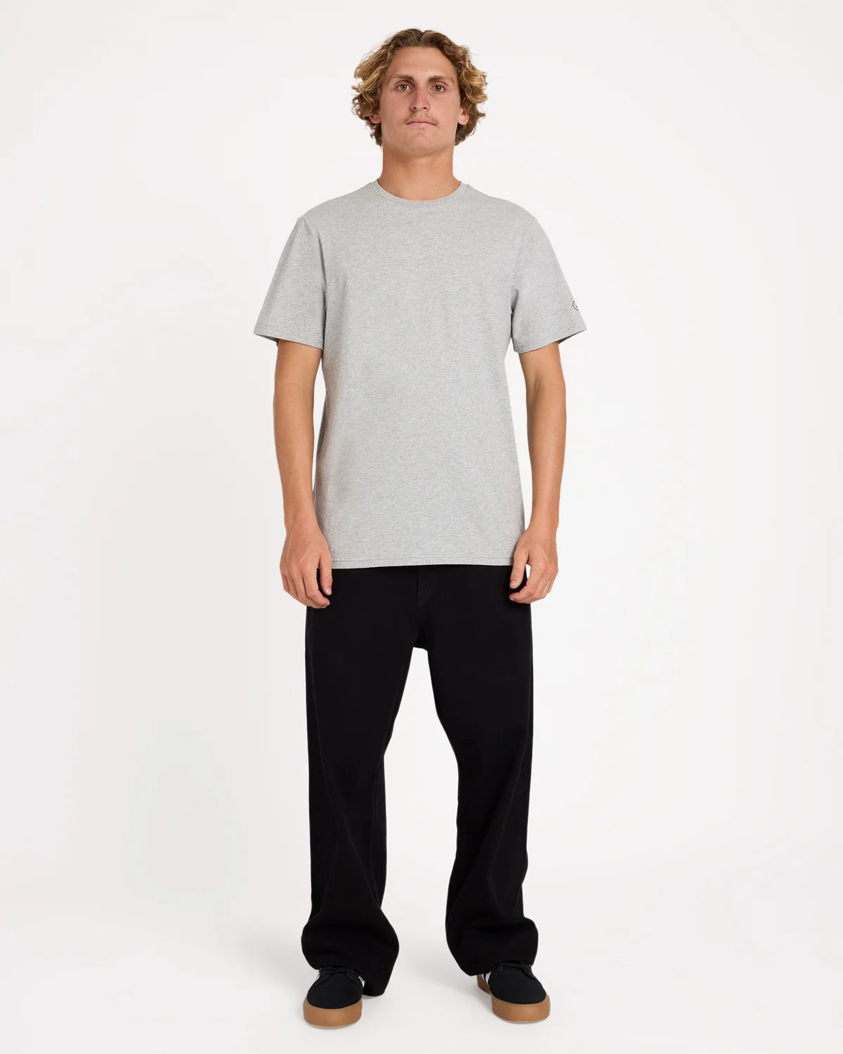 Volcom AUS Solid SS Tee - Velocity 21 Grey Marle