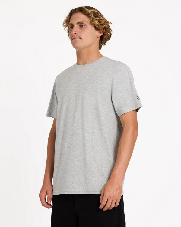 Volcom AUS Solid SS Tee - Velocity 21 Grey Marle