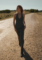 Alexa Seersucker Maxi Dress