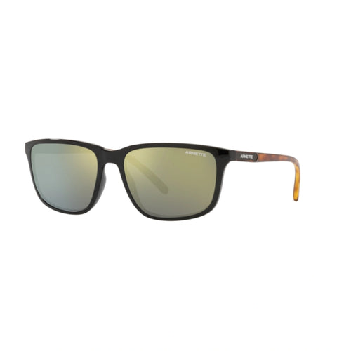 Arnette Pirx Sunglasses - Velocity 21 Shiny Black + Green Mirror