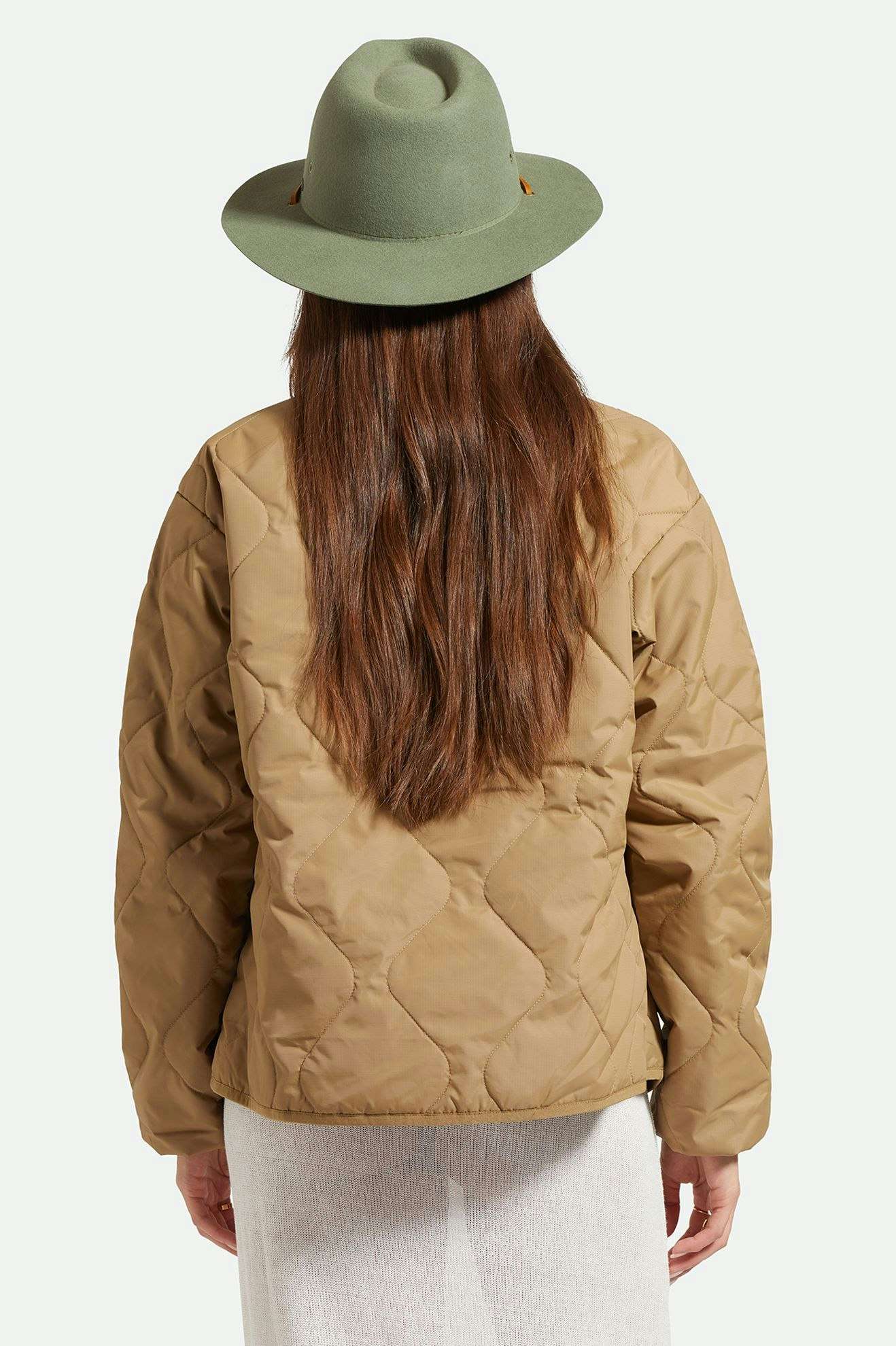 Wesley WTHR Guard Packable Fedora - Light Moss
