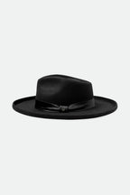Victoria Felt Fedora - Black