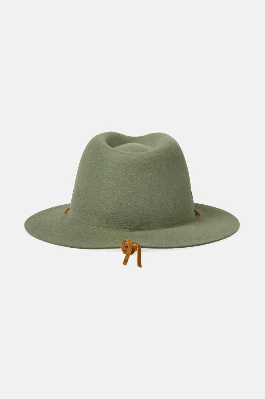 Wesley WTHR Guard Packable Fedora - Light Moss