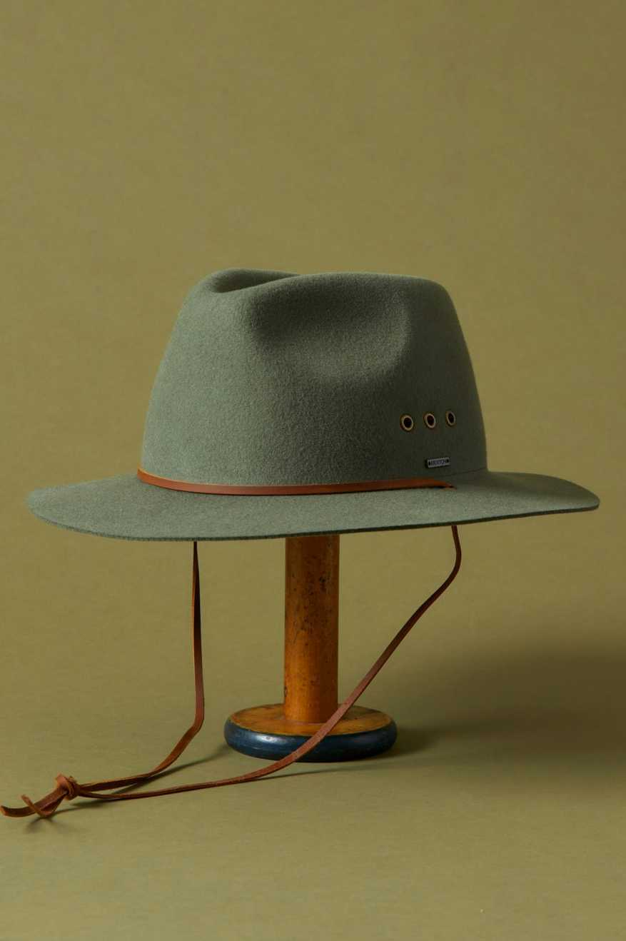 Wesley WTHR Guard Packable Fedora - Light Moss