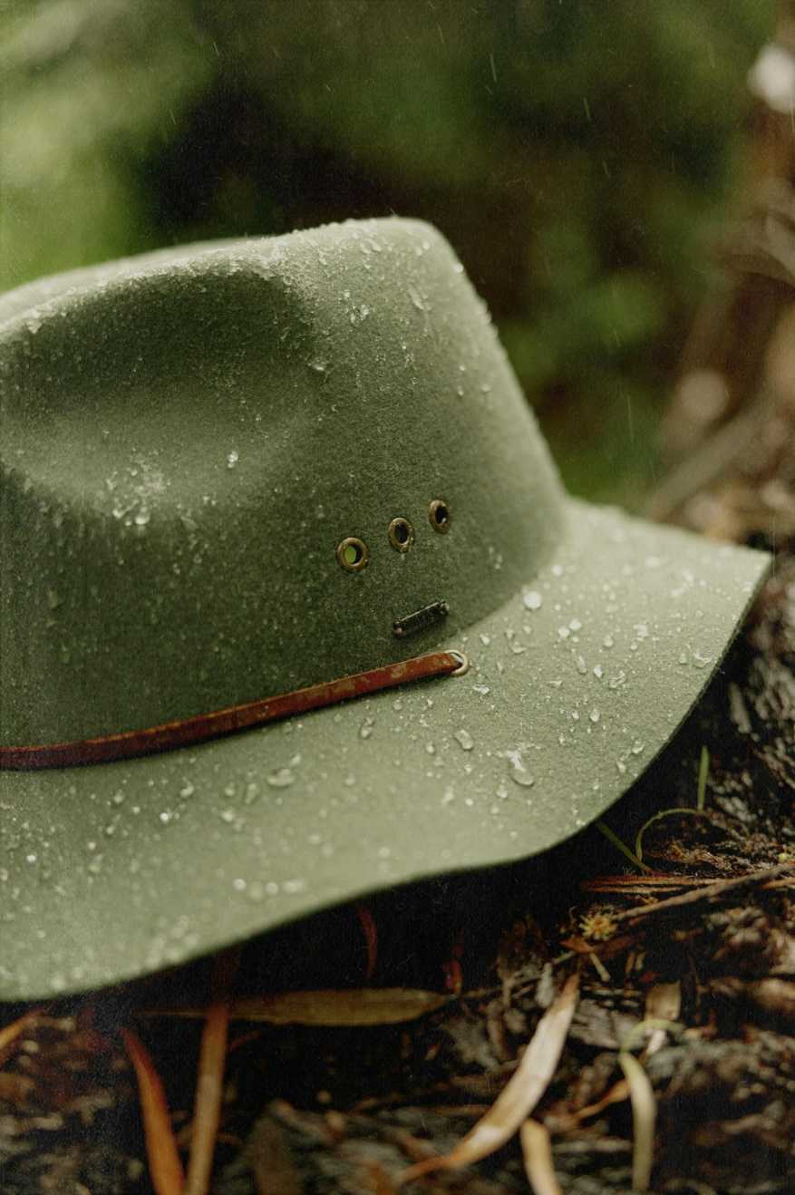 Wesley WTHR Guard Packable Fedora - Light Moss
