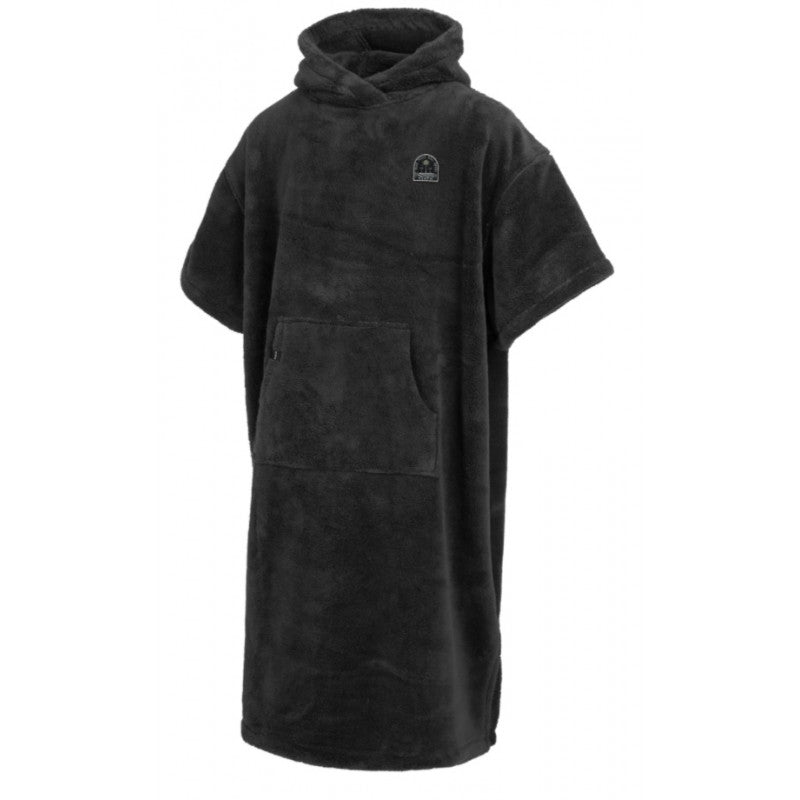 Mystic Teddy Towel Poncho - Black