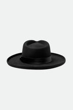 Victoria Felt Fedora - Black