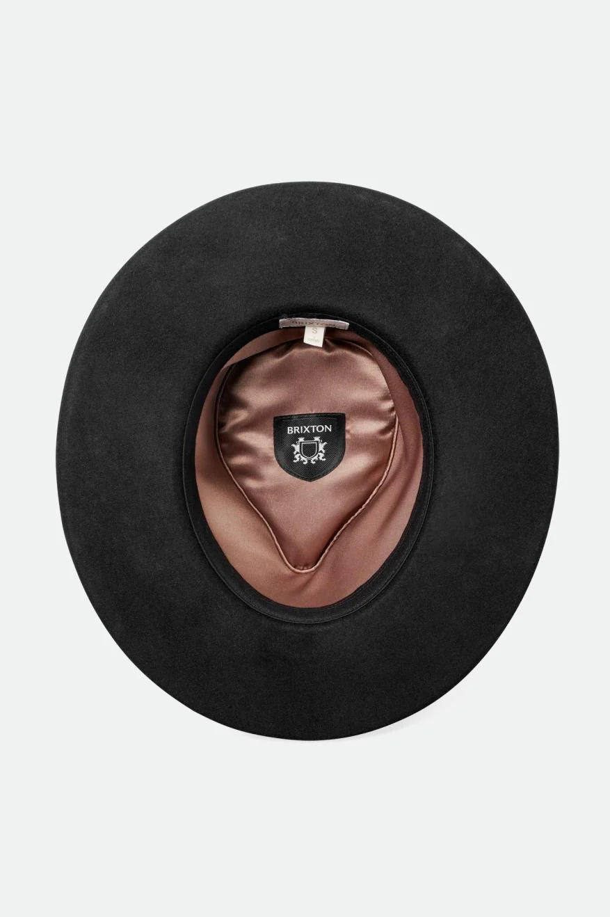 Victoria Felt Fedora - Black