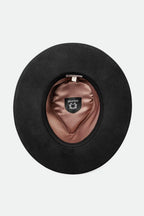 Victoria Felt Fedora - Black