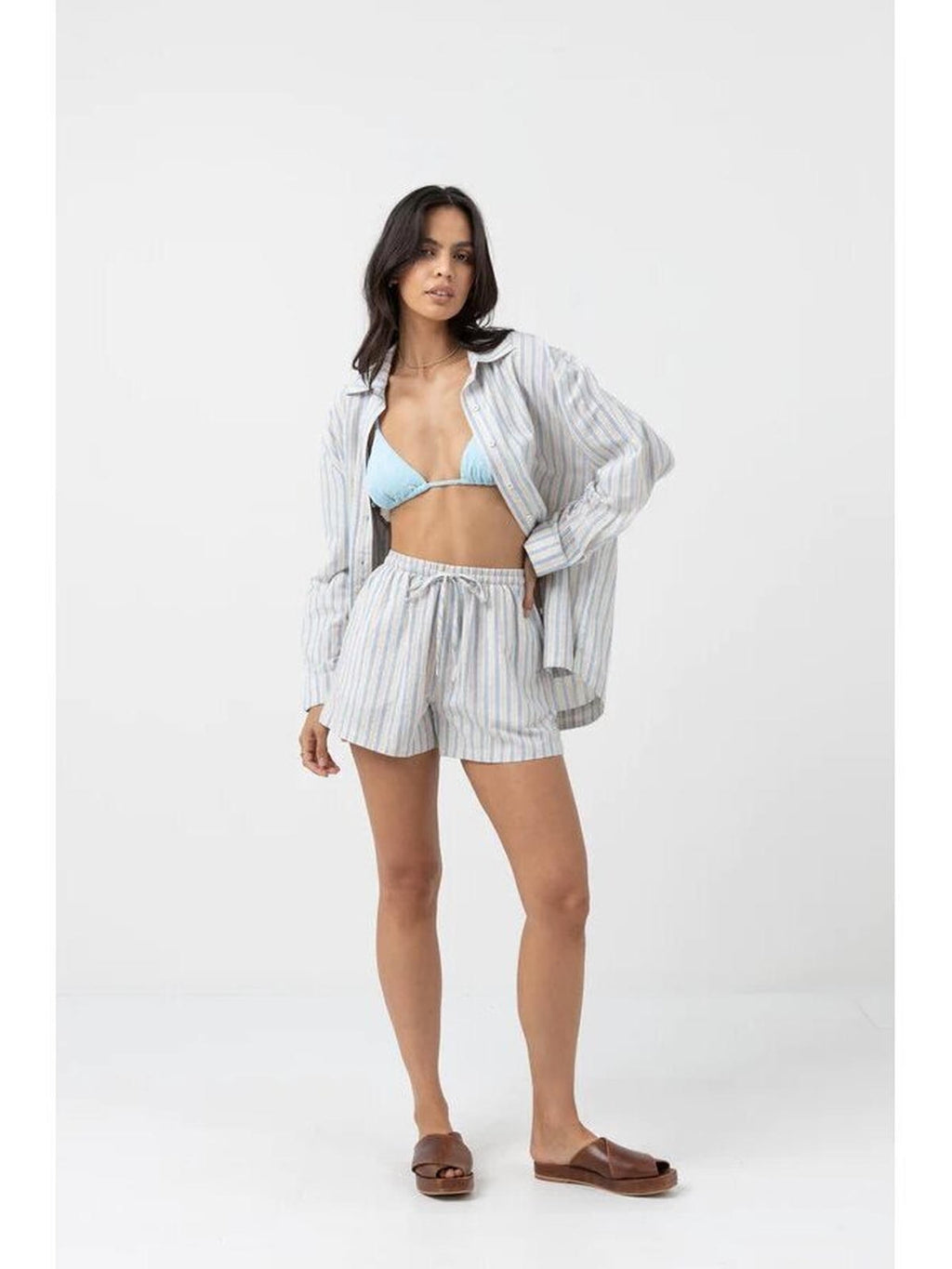 Rhythm - Amore Stripe Oversized Shirt - Velocity 21
