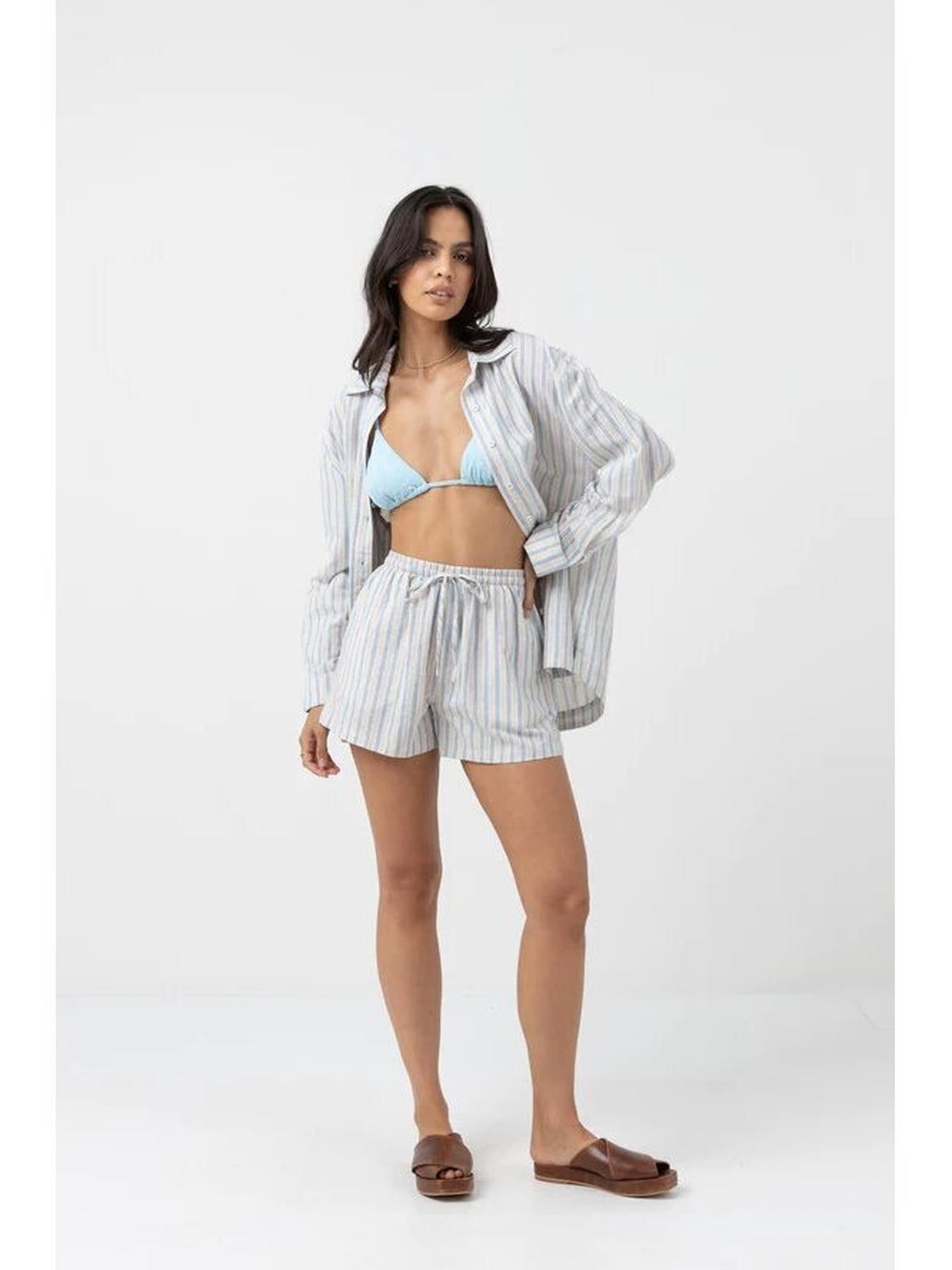Rhythm - Amore Stripe Oversized Shirt - Velocity 21