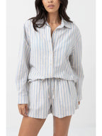 Rhythm - Amore Stripe Oversized Shirt - Velocity 21