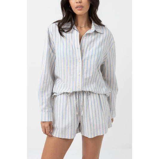 Rhythm - Amore Stripe Oversized Shirt - Velocity 21