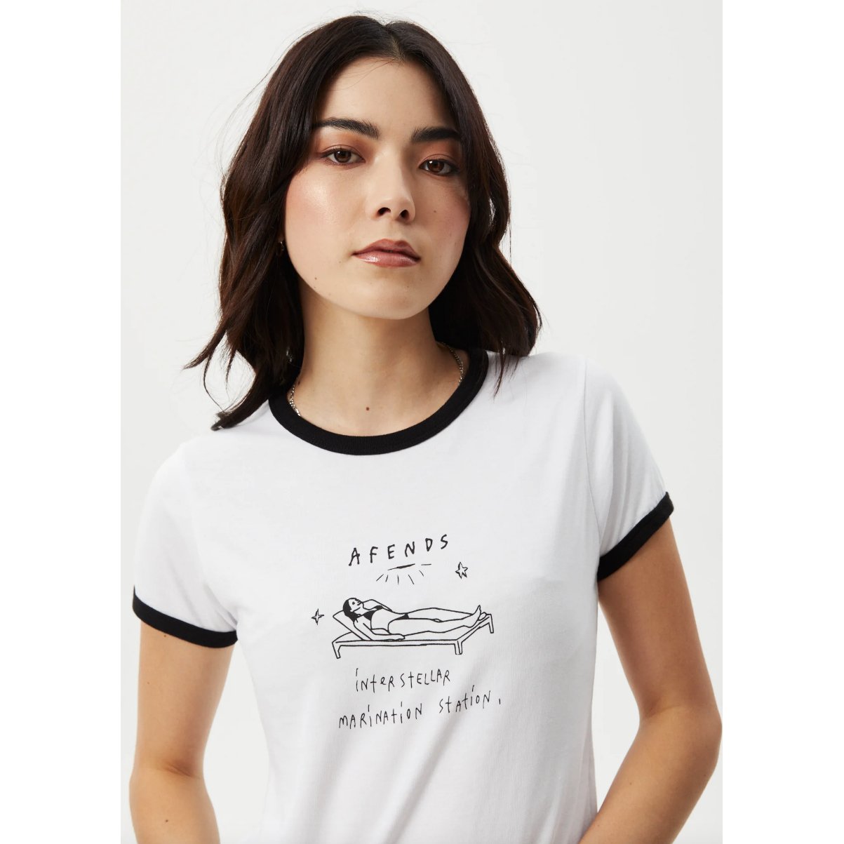 Afends - Baked Recycled Ringer Baby Tee - Velocity 21