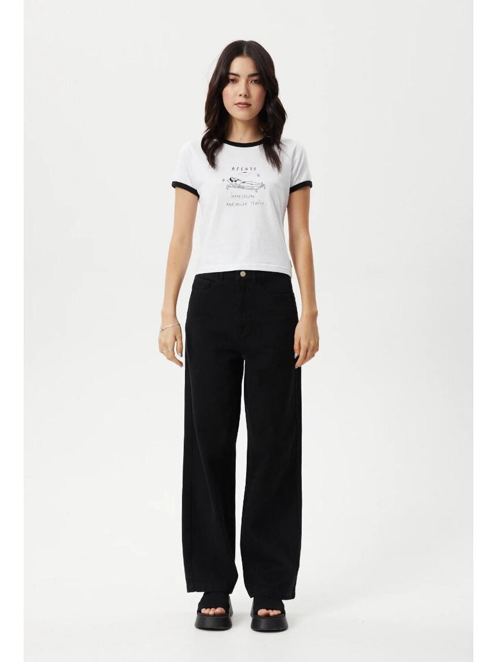 Afends - Baked Recycled Ringer Baby Tee - Velocity 21