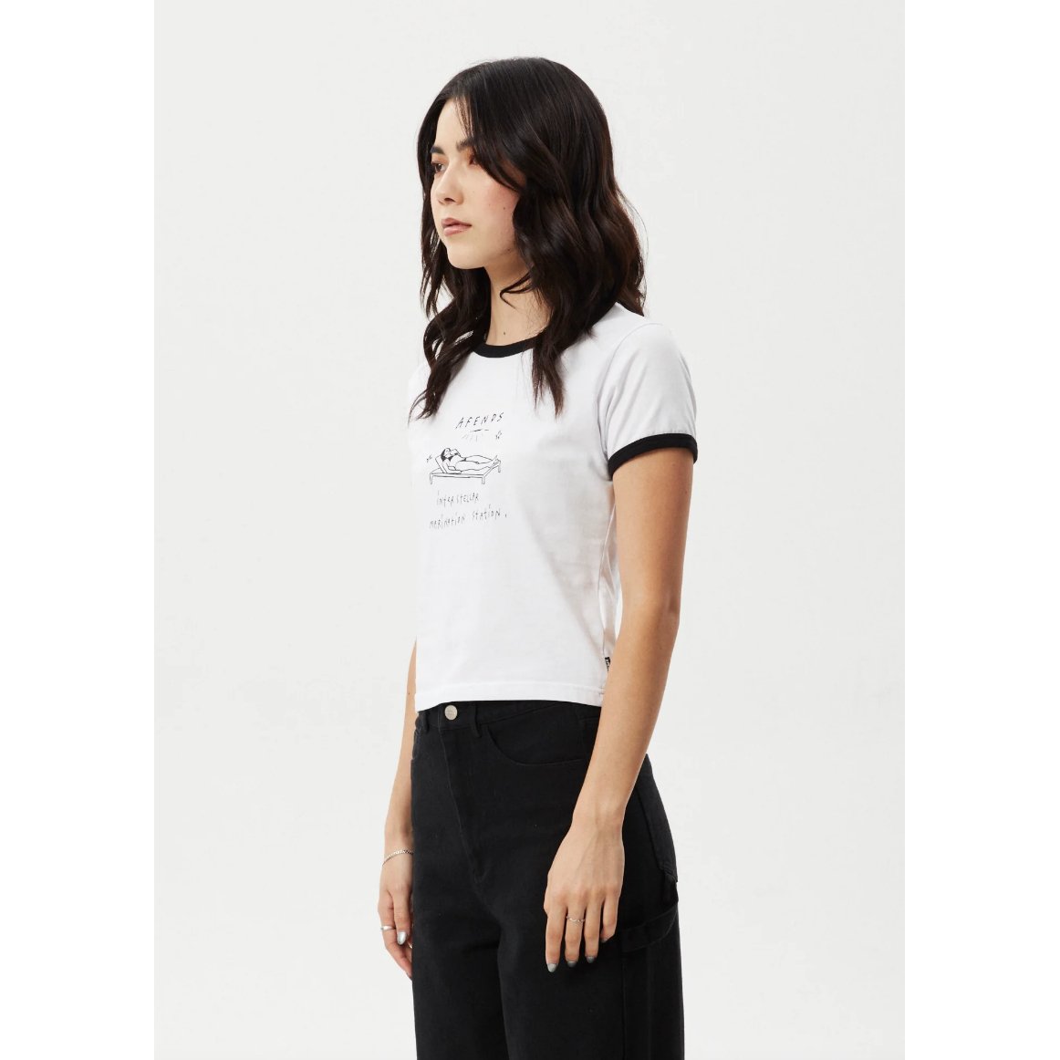 Afends - Baked Recycled Ringer Baby Tee - Velocity 21