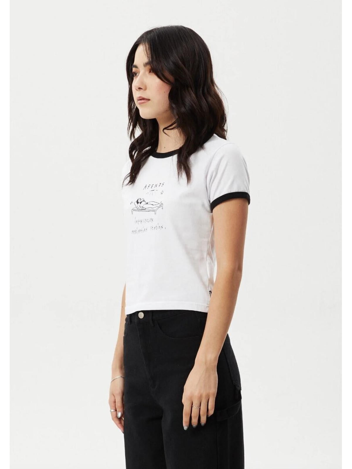 Afends - Baked Recycled Ringer Baby Tee - Velocity 21