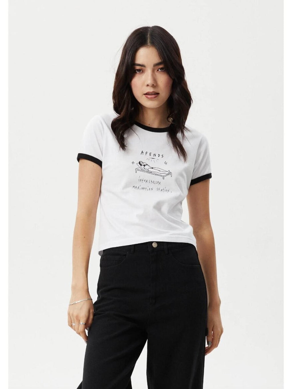 Afends - Baked Recycled Ringer Baby Tee - Velocity 21